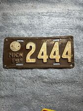 1919 Michigan License Plate 2444 picture