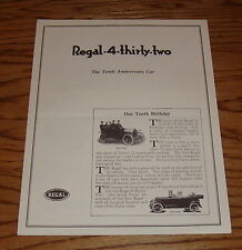 1918 Regal 432 10th Anniversary Car Sales Brochure 18 picture