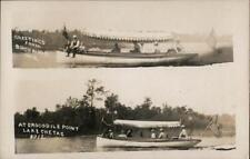RPPC Greetings From Birchwood Wis. At Crocodile Point Lake Chetac,WI Wisconsin picture