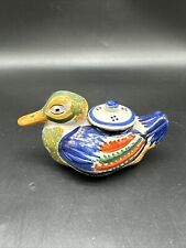 Antique Vintage Mallard Duck Inkwell From France Numbered 540 Rare Hand Painted picture