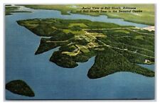 Bull Shoals AR-Arkansas, Aerial Of Town Area, Antique, Vintage Postcard picture