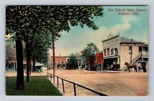 Andover OH-Ohio, East Side of Public Square, Antique Souvenir Vintage Postcard picture