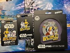 2024 Disney Parks Star Wars R2-D2 C-3PO May the 4th Be With You 3 Pin LE LR Set picture