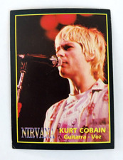 1994 Ultra Figus Argentina Rock Cards Nirvana Kurt Cobain Rookie Card #102 picture