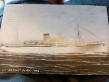SS Nassau 24400 ton ship 1952 postcard a67 picture