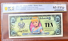 2007 A $10 Cinderella Disney Dollar PCGS 65PPQ picture