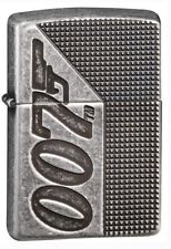 Zippo 49033, James Bond 007 Design, Deep Carve Armor Antique Silver Lighter picture