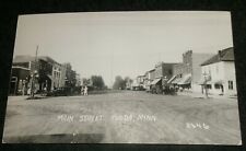 RPPC - Main Street View of Fulda Minnesota Vintage Postcard picture