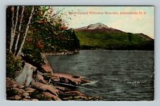 Adirondacks NY, Snow Capped White Faced Mountain New York c1910 Vintage Postcard picture