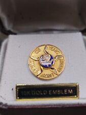 10k Yellow Gold Hughes Aircraft company 25 Year Pin picture