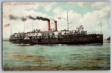Cleveland, Ohio - Steamer City of Cleveland - Vintage Postcards - Unposted picture