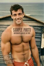 Hairy Hunk at the Beach House Print 4x6 Gay Interest Photo #1114 picture