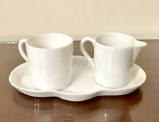 Antique Nymphenburg Porcelain Individual Tea Service Cup Creamer Tray picture