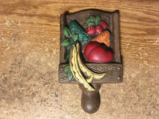1972 CERAMICHROME INC FRUITS / VEGETABLES WALL HANGING / WRONGWAY052 picture