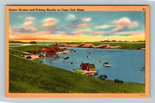 Cape Cod, MA-Massachusetts, Oyster Houses, Fishing Shacks Vintage Postcard picture