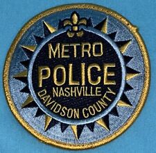 Official Nashville Tennessee TN Metro Capitol City Police Patch NEW picture