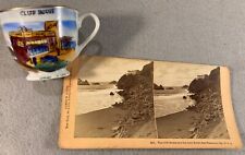 Antique Stero View photo CLIFF HOUSE san francisco & hand painted tea cup picture