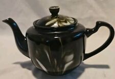 Lovely Vintage Traditional Betty 4 Cup Shiny Brown / Black Stoneware Teapot picture