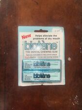 Vintage 1984 BIOTENE Chewing Gum Dry Mouth Gum 2 Packs 7 Sticks Each--NOS Sealed picture