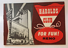 Vintage 1958 Harold’s Club For Fun Ephemera How to Gamble Booklet Casino Reno NV picture