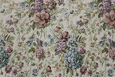 COTTAGE FLORAL TAPESTRY 6 YDS Upholstery Fabric Victorian Sofa Kimball French picture