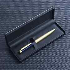 1 Set Of Luxurious Metal Blue and Gold Colorblock Rollerball Pen Set - Elegant C picture