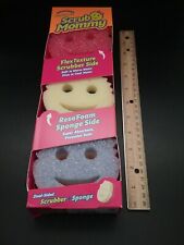 New, 3 Pack Of SCRUB MOMMY Dual-Sided Sponge & Scrubber picture