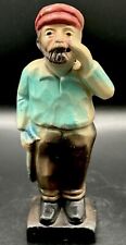 Vintage Decorama Chalkware Figurine Smoking Fisherman Man Dallas, Texas 6