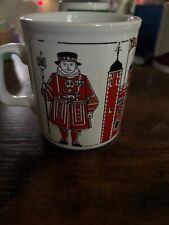 staffordshire london england mug and tea cup royal beefeater guard tower picture
