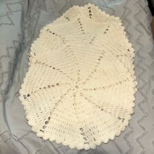 Vintage Beige Crocheted Round 14” Placemats picture