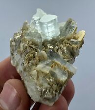 58g Natural Aquamarine with Muscovite Crystal Mineral Specimen from Pakistan picture