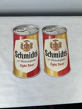 Vintage Schmidt’s Beer Light Sign Cardboard Advertising Can Shaped Rare Cheap X2 picture