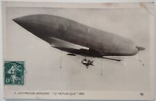Vintage Postcard Dirigible France Le Republique Aviation AA14 picture