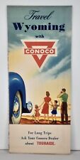 Map 1957 Conoco Highway of Wyoming H M Gousha Lithographed in USA Advertisement picture