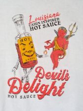 Devil's Delight Louisiana Cajun Inspired Hot Sauce Unisex Tshirt NWT Size M picture