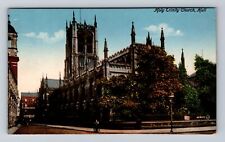 Kingston Upon Hull England, Holy Trinity Church, Antique Vintage Postcard picture