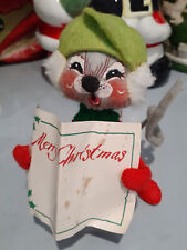 Vintage 1965 AnnaLee Christmas Caroling Mouse 6