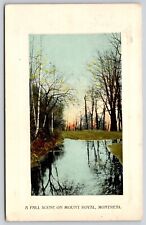 Mount Royal Montreal Quebec Canada Fall Autumn Reflection River Vintage Postcard picture