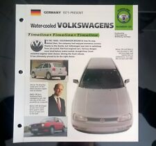 Imp timeline Water cooled VW Volkswagen information brochure hot cars dealer picture
