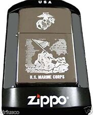 Marine Corps Engraved WWII Iwo Jima Memorial Military Zippo Lighter ~ Semper Fi picture