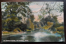 Vintage Postcard 1907-1915 St. Mary's River, St. Mary's, Ohio (OH) picture