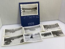 1950's Akkron NY Ice Fishing Winter Sledding - Original Vintage Rare Photographs picture