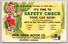 Advertising John Eskew Motor Co. Alexandria Louisiana c1950s Postcard picture