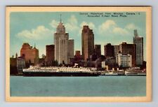 Detroit- Windsor, Waterfront Associated Screen News Photo, Vintage Postcard picture