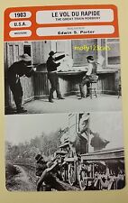US Silent Western The Great Train Robbery Edwin S Porter French Film Trade Card  picture