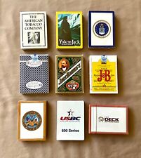 Vintage Hoyle Poker Size ~ “Advertising Playing Cards”~ Lot of 9 different Decks picture
