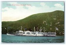c1910 Steamer Mary Powell Under Mt Taurus Cruise Ship Lake Mountain Postcard picture