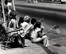Vtg Original 1976 B&W Photo Sunland Los Angeles CA 4th of July Parade 8x10 picture