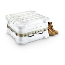 New U.S. Military Surplus Storage Container White Organizer Bins with Latching picture
