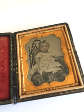 GENUINE UNION 1850's DAGUERREOTYPE PHOTO WOOD GLASS METAL 2x2.5 INCHES #12 picture